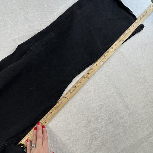 American Eagle AE Plus 20 Short Ne(x)t Level High Rise Artist Flare Jeans Black - Picture 13 of 16